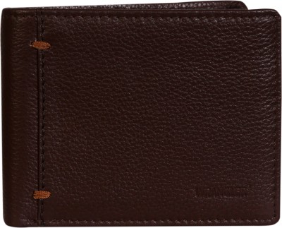 Wrangler Men Formal Brown Genuine Leather Wallet(9 Card Slots)
