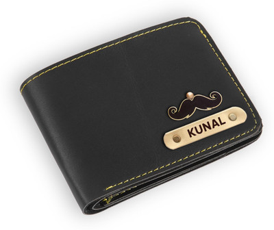 Navya Royal Art Men Casual, Formal, Evening/Party, Formal, Trendy Black Artificial Leather, Genuine Leather Wallet(5 Card Slots)