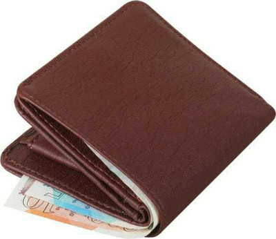 Classic World Men Maroon Artificial Leather Wallet(3 Card Slots)