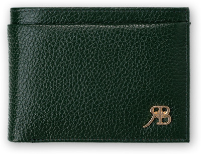 Rich Born Men Evening/Party Green Genuine Leather Wallet(12 Card Slots)