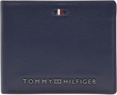 TOMMY HILFIGER Men Formal Blue Genuine Leather Wallet(12 Card Slots)