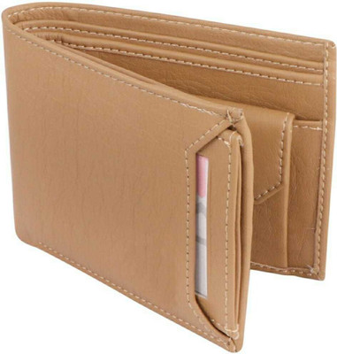 gustave Men Tan Artificial Leather Wallet(6 Card Slots)