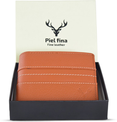 Skin Hunt Men Trendy, Casual, Travel, Formal Tan Genuine Leather Wallet(6 Card Slots)