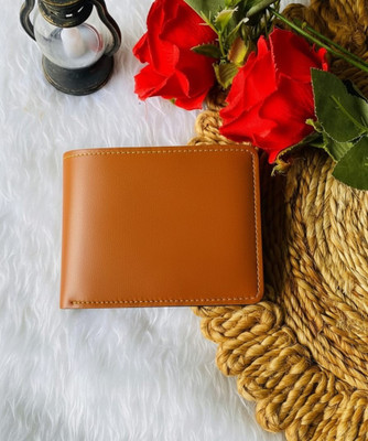 VenussVault Men Casual, Ethnic, Evening/Party, Formal, Travel, Trendy Tan Artificial Leather, Genuine Leather Wallet(5 Card Slots)