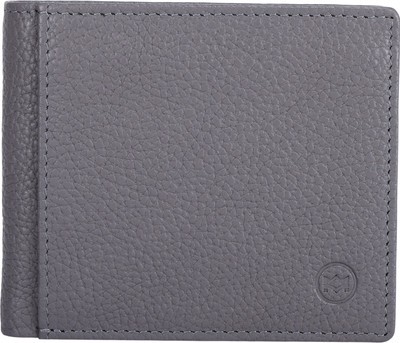 MARSTEN Men Casual Grey Genuine Leather Wallet(8 Card Slots)