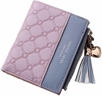 SYGA Women Casual Purple Artificial Leather Wallet(5 Card Slots)