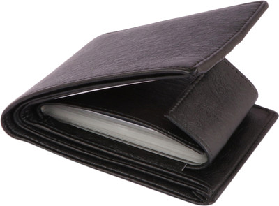 zaphod Men Black Artificial Leather Card Holder(8 Card Slots)