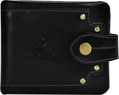 Cotnis Men & Women Trendy, Formal, Travel Black Genuine Leather Wallet(13 Card Slots)