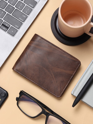 Rksons Men Brown Artificial Leather Wallet(8 Card Slots)