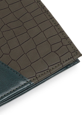 WILD EDGE Men Trendy Green Artificial Leather Wallet(5 Card Slots)