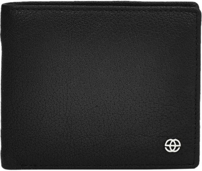 eske Men Black Genuine Leather Wallet(3 Card Slots)