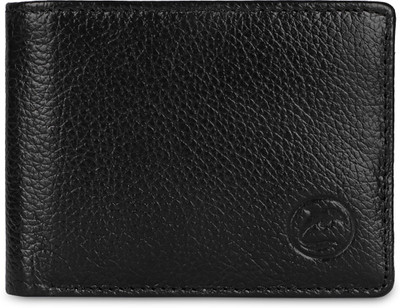 DOLPHIN GLOBAL Men Casual, Formal, Travel Black Genuine Leather Wallet(6 Card Slots)