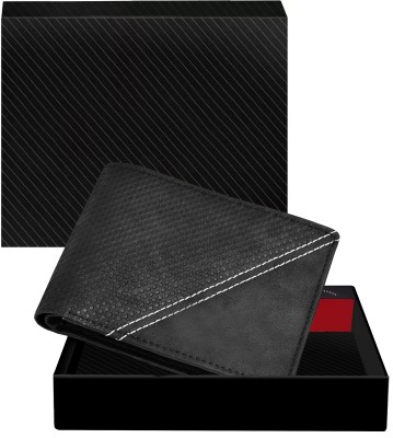 SURBHI CREATION Men Casual, Evening/Party, Formal Black Artificial Leather Wallet(4 Card Slots)