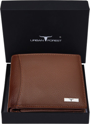 URBAN FOREST Men Tan Genuine Leather Wallet(6 Card Slots)