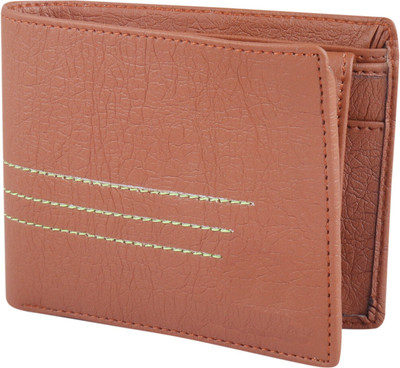 ROCKZONE Men Tan Artificial Leather Wallet(3 Card Slots)