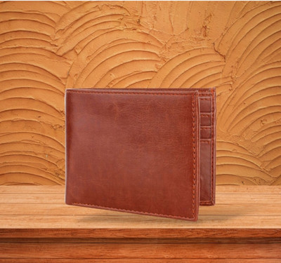 ZORO Men Formal Tan Artificial Leather Wallet(5 Card Slots)