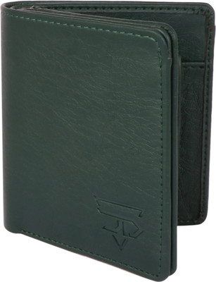 SCRUMBLER Men Casual Green Artificial Leather Wallet(8 Card Slots)