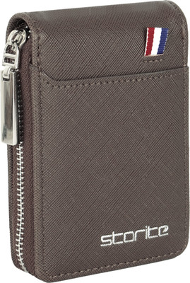 STORITE Men & Women Casual, Formal, Trendy, Travel Brown Artificial Leather Card Holder(9 Card Slots)