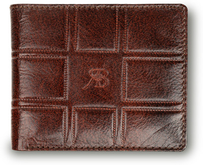 Rich Born Men Trendy Brown Genuine Leather Wallet(6 Card Slots)