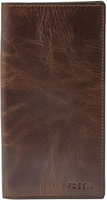 FOSSIL Men Casual Brown Genuine Leather Wallet(6 Card Slots)