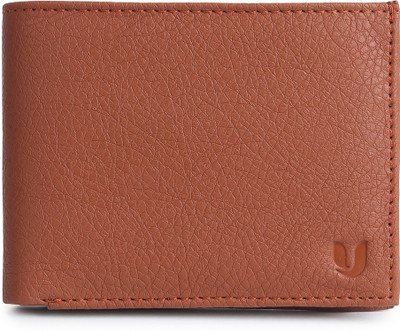 Umda Men Casual Tan Artificial Leather Wallet(5 Card Slots)