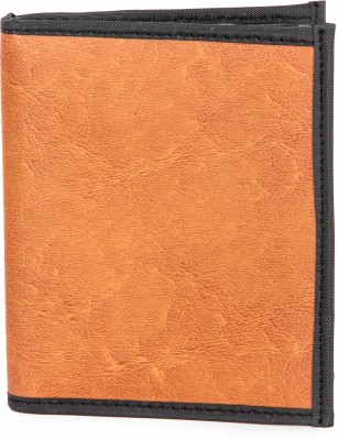 JUST JUNKIES Men Casual, Formal Tan Artificial Leather Wallet(3 Card Slots)