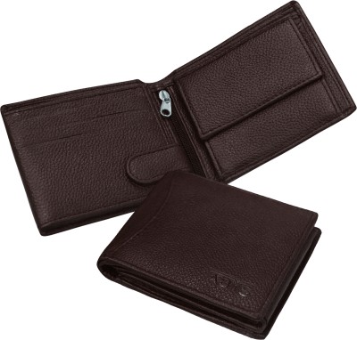 ABYS Men Casual Brown Genuine Leather Wallet(11 Card Slots)