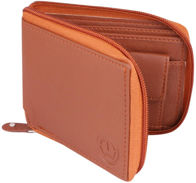 TnW Men Tan Artificial Leather Wallet(3 Card Slots)