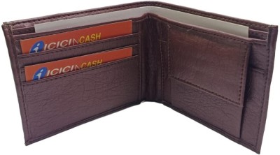 JSR Men Brown Genuine Leather Wallet(7 Card Slots)