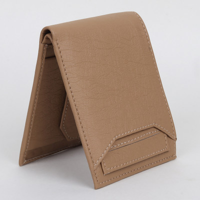 LOOPA Men Casual, Formal Beige Artificial Leather Wallet(4 Card Slots)