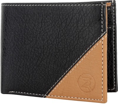 Zoro United Men Black, Beige Artificial Leather Wallet(5 Card Slots)