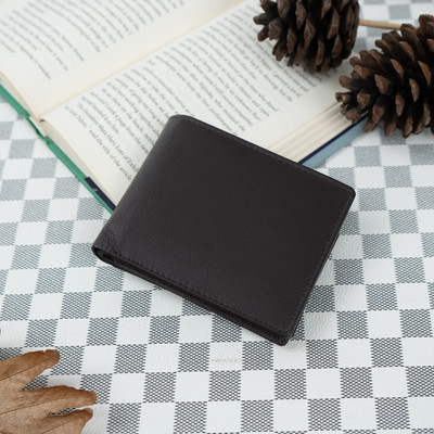 Rich Born Men Formal Brown Genuine Leather Wallet(8 Card Slots)