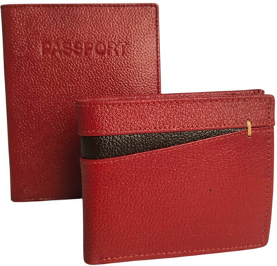 ABYS A premium Wallet and Passport Holder Gift set for Men 7 Card Holder(Set of 2, Brown)