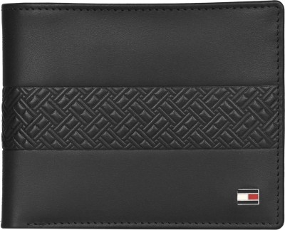 TOMMY HILFIGER Men Casual Black Genuine Leather Wallet(4 Card Slots)