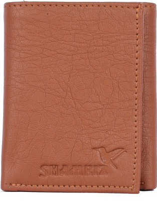 SHAMRIZ Boys Casual Tan Artificial Leather Wallet(4 Card Slots)