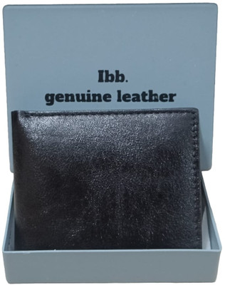 IBB Men Travel, Trendy, Evening/Party, Casual, Formal, Ethnic Black Genuine Leather Wallet(6 Card Slots)