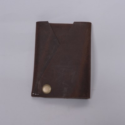 Heritage handicraft Men & Women Casual Brown Genuine Leather Card Holder(2 Card Slots)