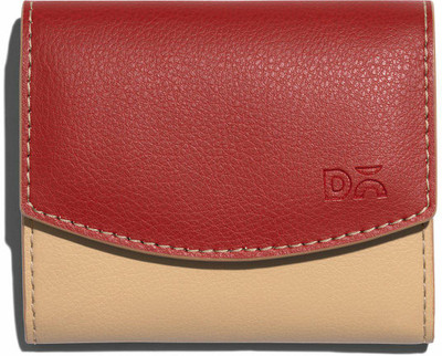 DailyObjects Men & Women Casual Red, Beige Artificial Leather Wallet