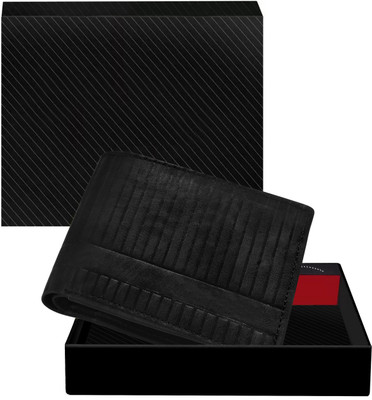 Glimaraa Men Casual, Evening/Party, Formal Black Artificial Leather Wallet(3 Card Slots)