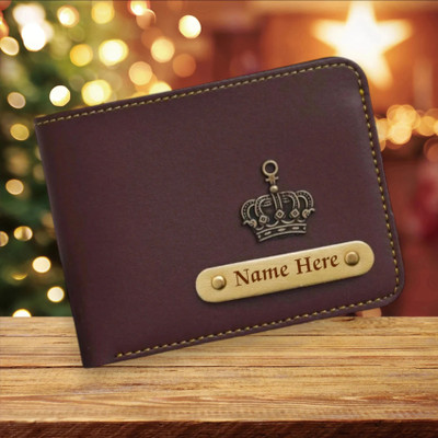 Mizi Craft Men Casual, Formal, Travel, Trendy, Evening/Party Brown Artificial Leather Wallet(3 Card Slots)