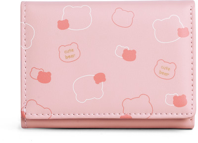 Inovera Women Casual Pink Artificial Leather Wallet(7 Card Slots)