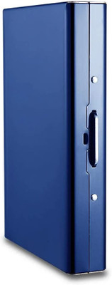 Yellowcoin Men & Women Casual, Trendy, Formal, Evening/Party Blue Aluminium Card Holder(6 Card Slots)