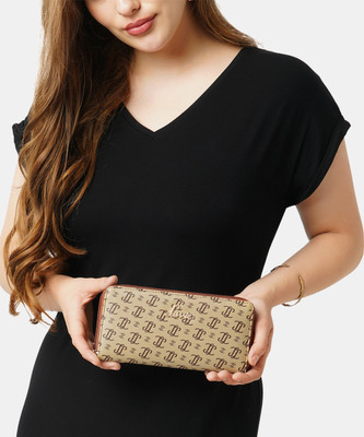LAVIE Women Casual Beige Artificial Leather Wallet(8 Card Slots)