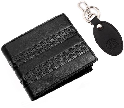 MEHZIN Men Formal Black Genuine Leather Wallet(8 Card Slots)