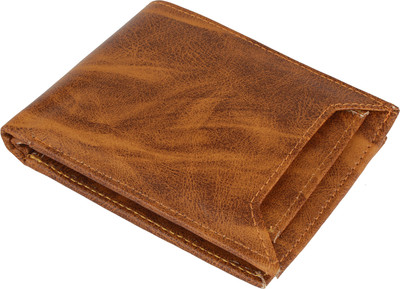 HENEDA Men Formal Tan Artificial Leather Wallet(6 Card Slots)