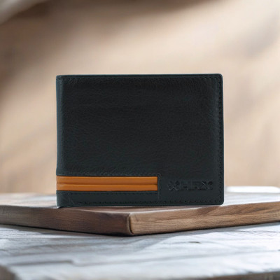 HRX by Hrithik Roshan Men Casual Black Genuine Leather Wallet(6 Card Slots)