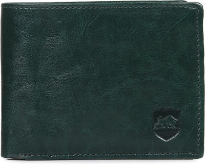 SAMTROH Men Green Artificial Leather Wallet(5 Card Slots)