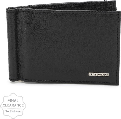 PETER ENGLAND Men Black Genuine Leather Wallet