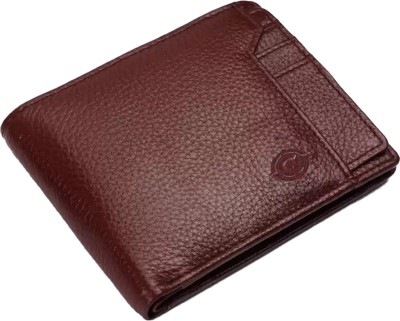 Cotnis Men Formal, Evening/Party, Travel, Trendy Brown Genuine Leather Wallet(9 Card Slots)
