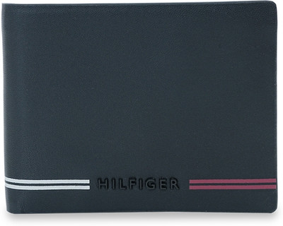 TOMMY HILFIGER Men Casual Black Genuine Leather Wallet(4 Card Slots)